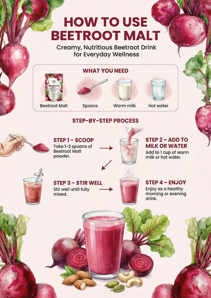 Beetroot Malt – Natural Beetroot Health Drink Mix