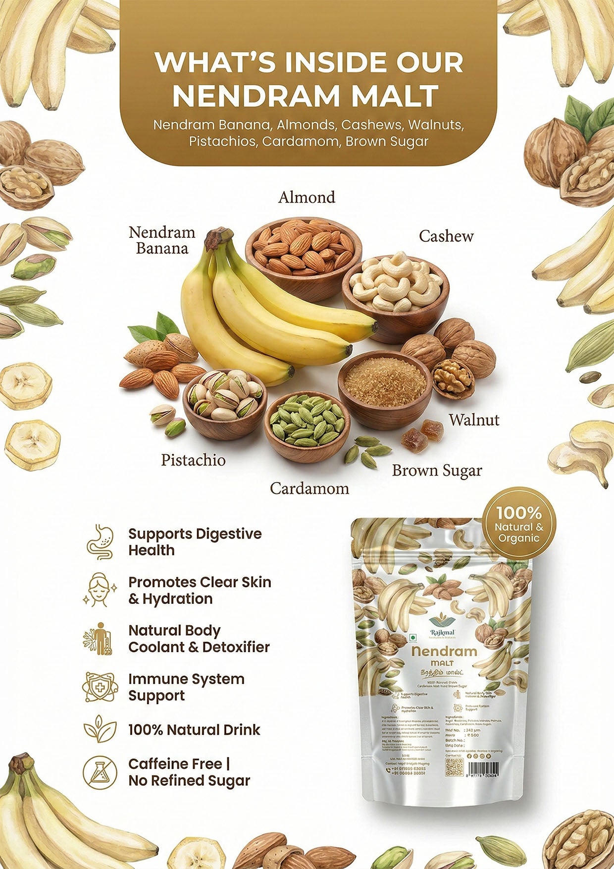 Nendram Malt – Premium Kerala Banana Health Drink Mix