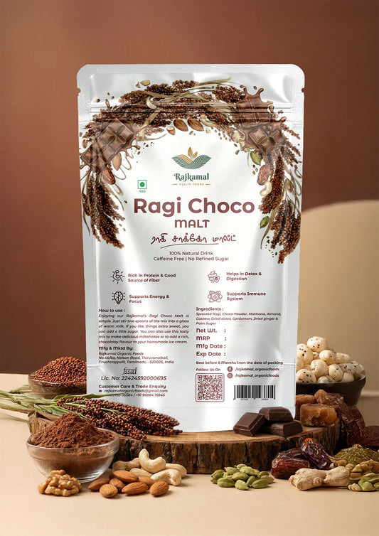 Ragi Choco Malt – Sprouted Ragi Chocolate Health Drink Mix