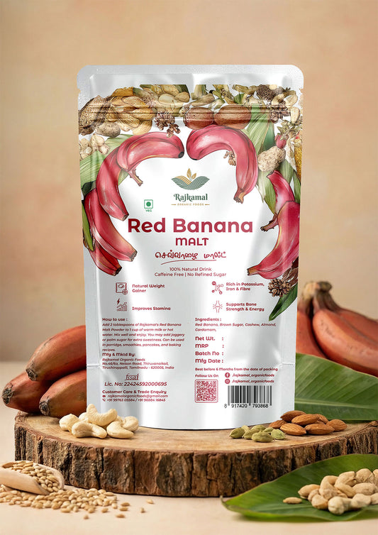 Red Banana Malt – Natural Banana Health Drink Mix